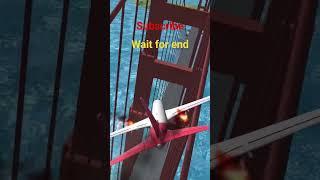 #trending #crash #flasback #game #plane #gaming #airplane #aircraft #shorts Plane Crash Bridge