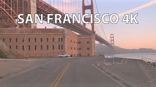 San Francisco 4K - Sunrise Drive - California USA