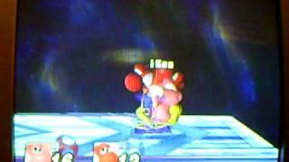 SSBB Have fun with Yoshi's Down B