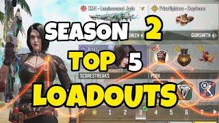 TOP 5 LOADOUTS in SEASON 2 of COD Mobile