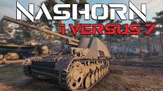 One against Seven! Can we do this? - Nashorn | World of Tanks