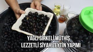 Yağlı Sirkeli Müthiş LezzetliSiyah Zeytin Yapımı‼️Zeytin Nasıl Kurulur‼️Yemek Tarifleri#zeytin