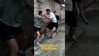 Real Wing Chun street fight, one move to defeat the enemy #fight  #wingchun