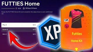 How to get the FUTTIES Home Kit & Away Kit in FC 24!  FUTTIES XP Objectives