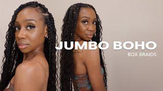 FIRST TIME TRYING JUMBO BOHO BOX BRAIDS | BEGINNER FRIENDLY | EAYON HAIR