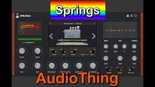 SPRINGS by AudioThing - The Ultimate Spring Reverb - Dripping with Goodness - Demo for the iPad