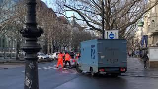 Überfall Geldtransporter Flucht Berlin Ku´Damm Freitag 19.02.21 HD