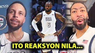 Ito ang Reaksyon ng USA Players sa Clutch Plays ni LeBron James laban sa Germany...