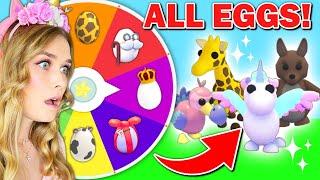 Opening EVERY EGG The MYSTERY WHEEL Lands On In Adopt Me! (Roblox)