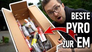 BESTE PYRO ZUR EM 2024! | Wir testen Rauchflaggen & Bengalos von Pyroland!