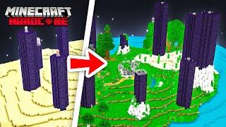 J'ai transformé l'END en OVERWORLD sur Minecraft Hardcore