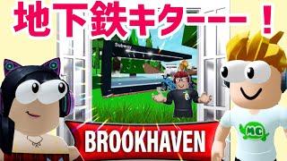 ブルックヘブンに、地下鉄だ、と…思わぬハプニング続出で大爆笑【ロブロックス】Roblox - Brookhaven RP