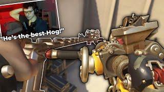 This Streamer gets tilted at my Roadhog in Overwatch 2 w/ reactions