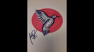 How to make a eagle  painting part 1