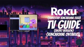 Roku TV Guide Walkthrough (Short version) (TV Surfing in Kincardine Ontario)