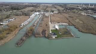 LASALLE ONTARIO LATE WINTER WATERFRONT VIEW by Windsor Aerial Drone Photography