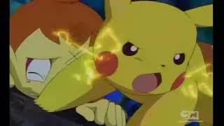 Pokemon : Pikachu saves Chimchar from Paul [DP].