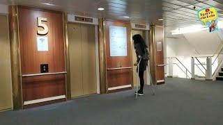 Explore Viging Cruise Ship with One Leg part 1 | Amputee Woman on the Way | Amputee Girl 2022