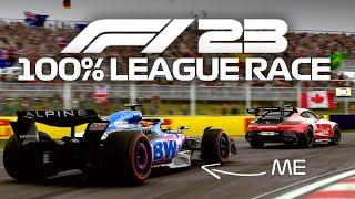 I *Won* The First Ever 100% F1 23 League Race