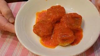 POLPETTE CON RICOTTA  E TONNO AL SUGO