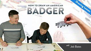 How to Draw a Badger | Keilen Corner Drawing Lesson