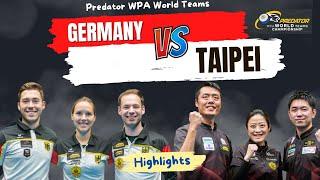 Germany vs Taipei | WPA world Teams Championship | Finals | Highlights