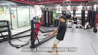 Foldable boxing ring - Unfold and fold