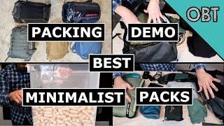 Packing Demo Best Minimalist Backpacks for Travel (Now with Packing Peanuts!)
