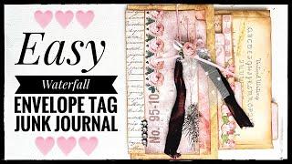 Easy - Waterfall Envelope Tag Junk Journal