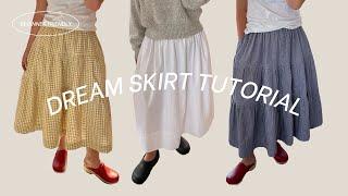 Skirt Tutorial | Beginner Sewing Project | Self Drafted - No Pattern Needed!