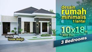 Rumah Minimalis 10x18 m | simple house design #rumahminimalis #rumahgaris