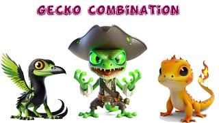 Animash | Gecko combination with 10 different Characters | Create New Animal | Mad Combiner |