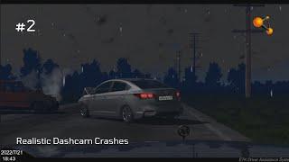 BeamNG Drive - Realistic Dashcam Crashes #2