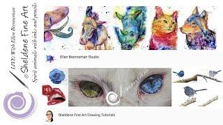 LIVE With Ellen Brenneman | Spirit animals in inks and pencils