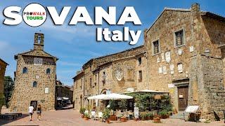 Sovana, Italy Walking Tour -[4K|UHD] - with Captions