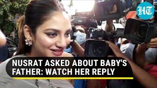 Who is Nusrat Jahan's baby's father? Watch actor-MP's answer at first public event after childbirth