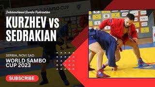 KURZHEV Uali vs SEDRAKIAN Sipan. World SAMBO Cup 2023 Serbia