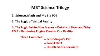 Tom Campbell: The Logic Behind the Scenes: Schrödinger’s Cat, Zeno Effect,  Double Slit Experiment