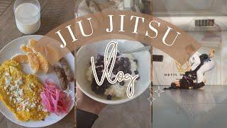 Jiu Jitsu Vlog | healthy eating | my morning workout + jiu jitsu training