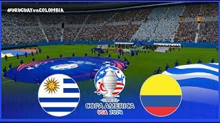 Uruguay vs Colombia ● Semifinal Copa América 2024 ● Gameplay Pes 2021