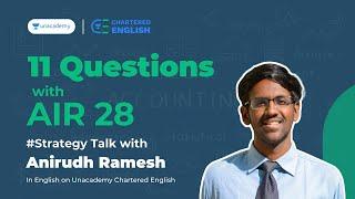 CA Exams Jul'21 | AIR Interview| Anirudh Ramesh| AIR 28| Unacademy CA Foundation and CA Intermediate