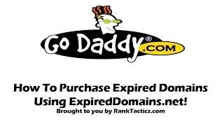 Purchasing Expired Domains Using GoDaddy