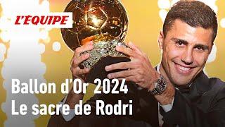 Rodri sacré Ballon d'Or 2024