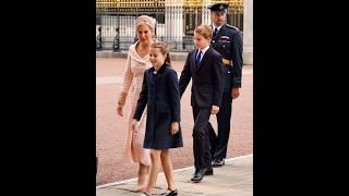 Sophie Duchess of Edinburgh, Prince William, and his children, Prince George and Princess Charlotte