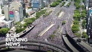 Huge crowds celebrate Argentina's World Cup win