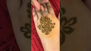 This 3D Rose Henna Design Will Mesmerize You!!  #shorts #mehndi #rosemehndi #bridalmehndi #viral