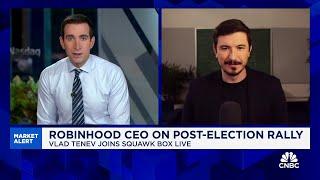 Robinhood CEO Vlad Tenev on bitcoin rally: Market is reacting to the 'Trump pump'