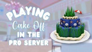 Playing 3 Rounds of CAKE OFF In The Pro Servers | Roblox