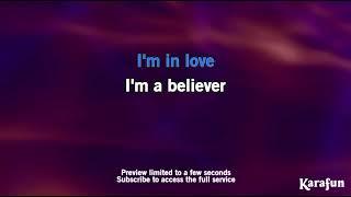 Smash Mouth I’m A Believer Shrek film karaoke version preview KaraFun UK