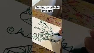 Turning a Scribble into Art! ‍ #shorts